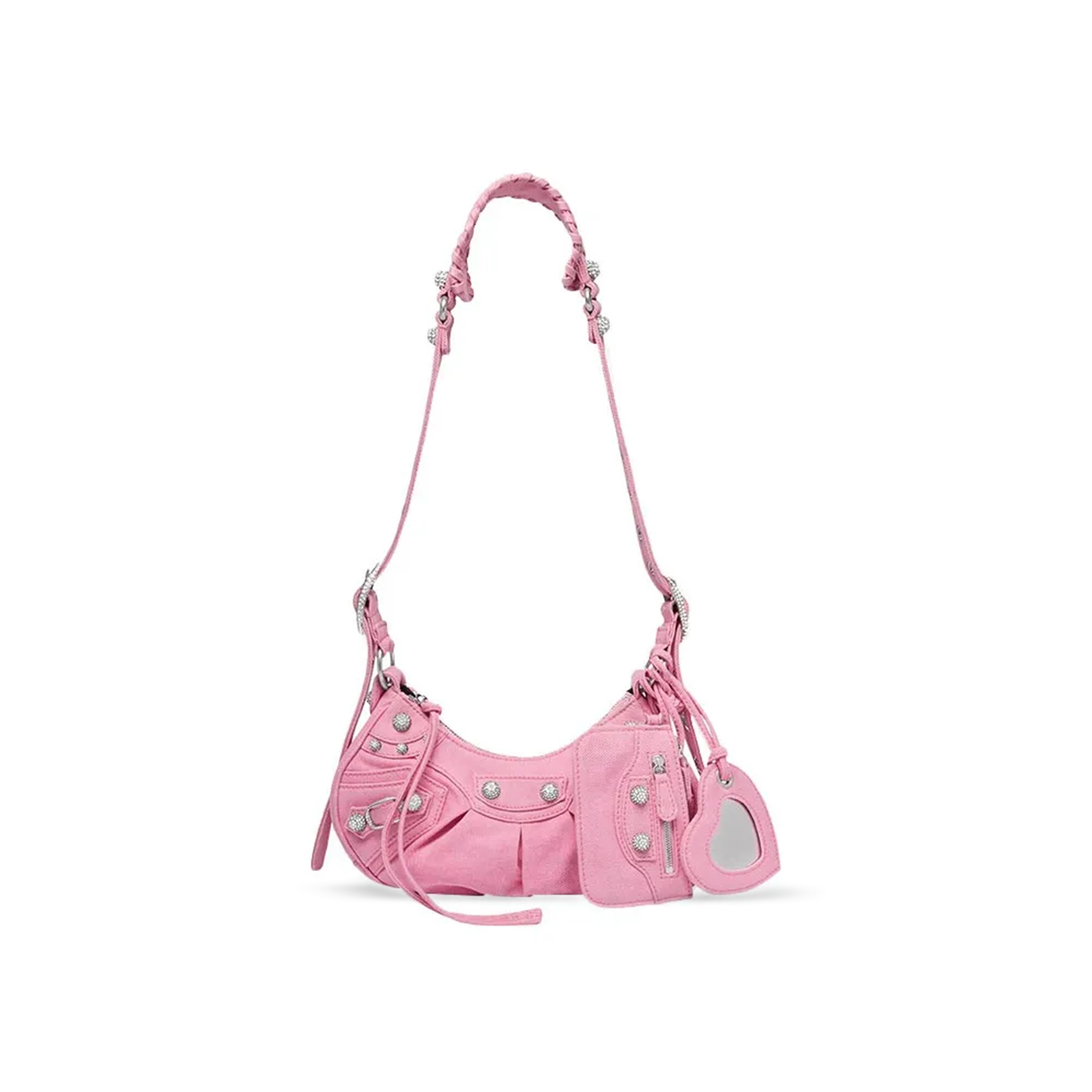 Ba*len*cia*ga women''s le cagole shoulder bag xs in denim powder 671309210b35809 (25.9*16*9.9cm)